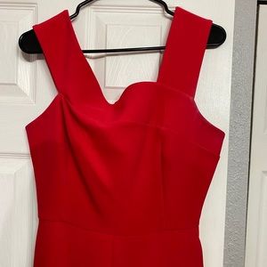 Red Open Back Jumpsuit, Worn Once